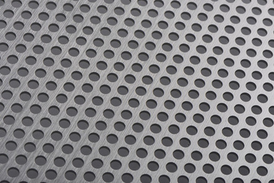 铝板带孔的细节纹理